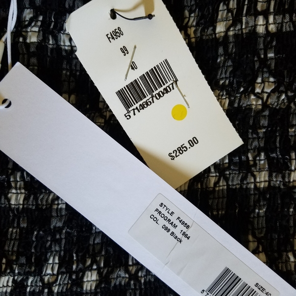 NWT GANNI Smocked checked seersucker dress - Picture 5 of 6